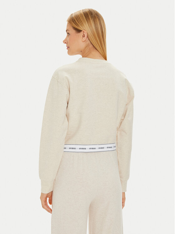 Guess Guess Felpa O3YQ01 KBS91 Écru Regular Fit