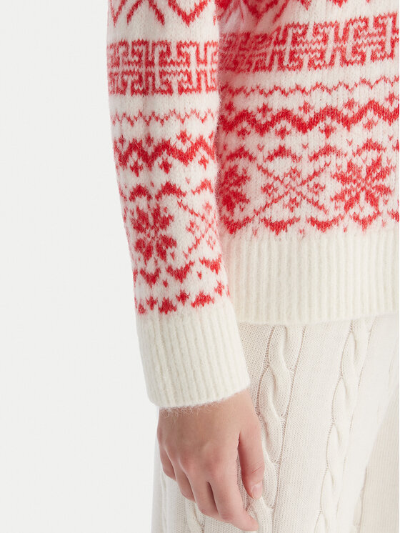 ONLY ONLY Megztinis Xmas Nordic 15354824 Raudona Regular Fit