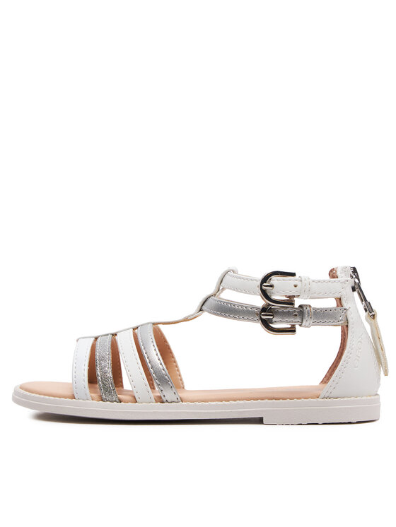 Geox Geox Sandály J Sandal Karly Girl J7235D 054AJ C1Z1N S Bílá
