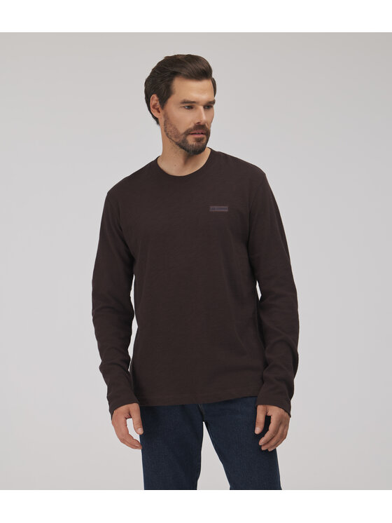 Lee Cooper Lee Cooper T-Shirt MARTIN Brązowy ciemny Regular Fit