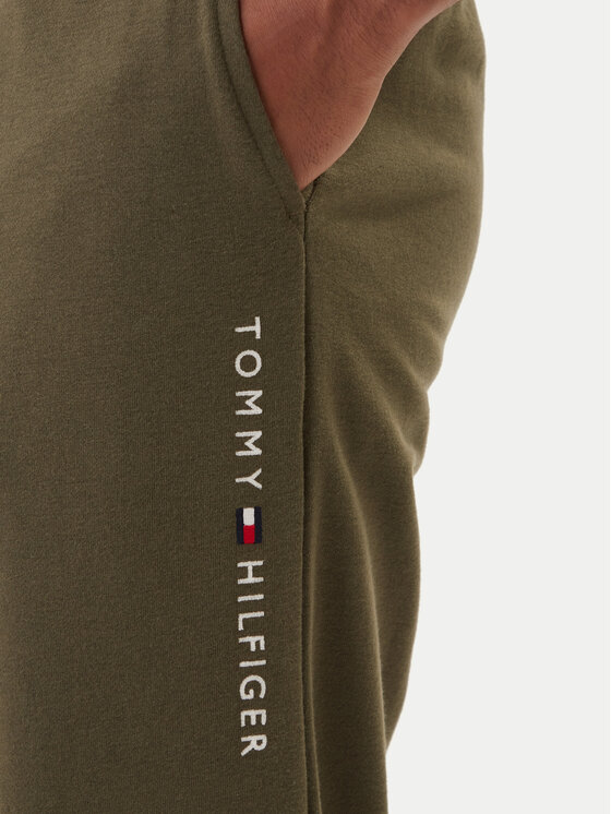 Tommy Hilfiger Tommy Hilfiger Teplákové nohavice UM0UM03664 Kaki Regular Fit