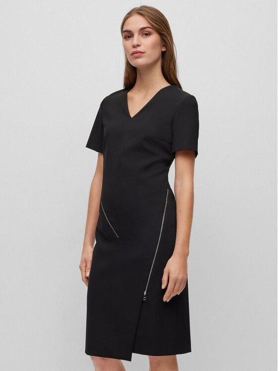Boss Každodenné šaty 50496099 Čierna Slim Fit