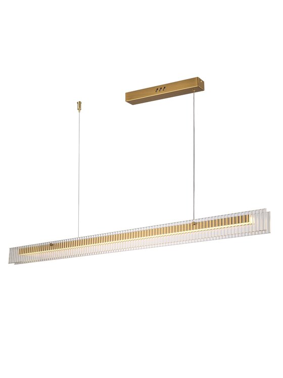MIAhome MIAhome Lampa wisząca LONGIN-120 LED złoty 120 cm Złoty