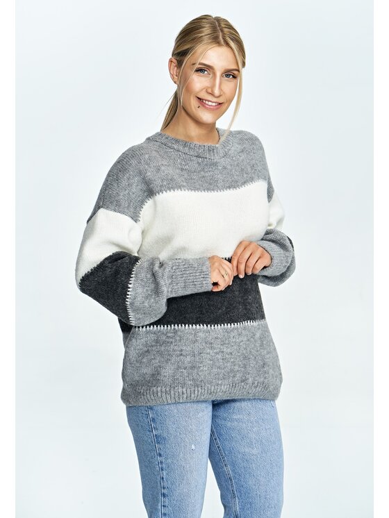 FIGL FIGLFIGL Maglione M906 Grigio Oversize