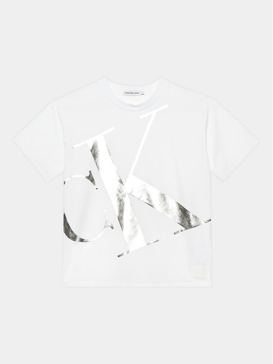 Calvin Klein Jeans Calvin Klein Jeans T-shirt Blown-up IB0IB01976 Bijela Regular Fit