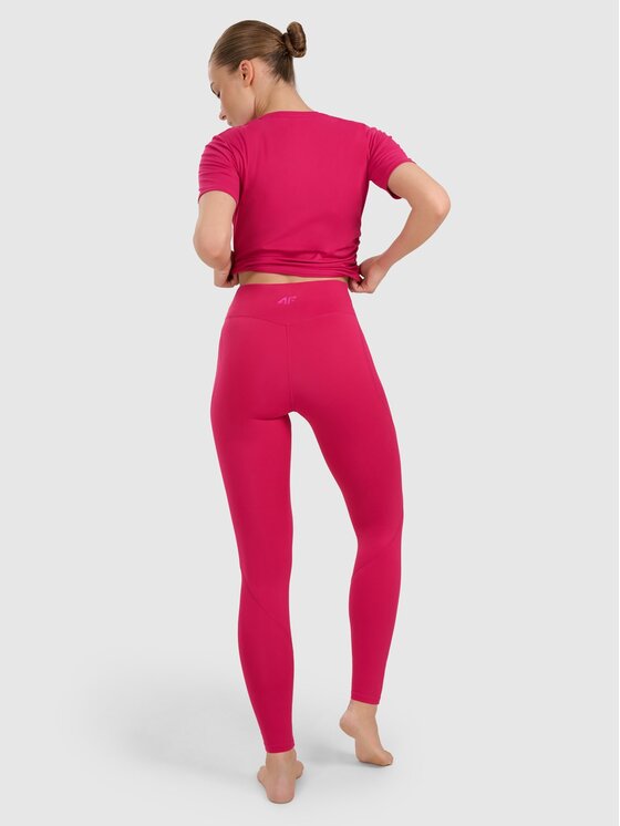 4F 4F Legginsy 4FWAW25TFTIF369-54S Różowy Authentic Slim Fit