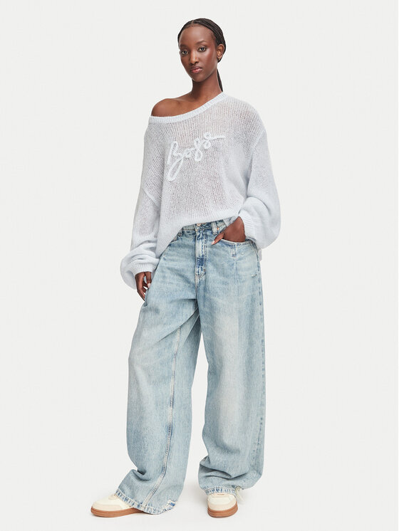 BOSS BOSS Пуловер C_Farazena 50570093 Светлосин Regular Fit