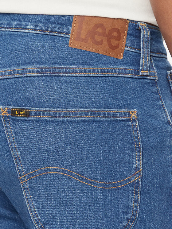 Lee Lee Szorty jeansowe 5 Pocket 112349234 Niebieski Regular Fit
