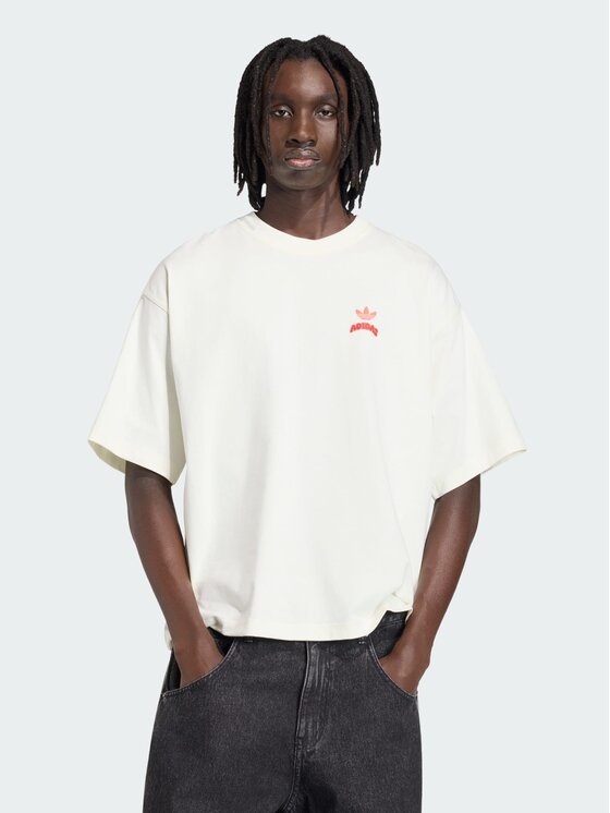 adidas adidas T-Shirt 162031 Biały Oversize