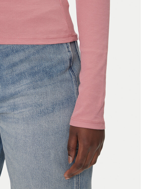 Tommy Jeans Tommy Jeans Bluza Essential DW0DW17387 Roza Slim Fit