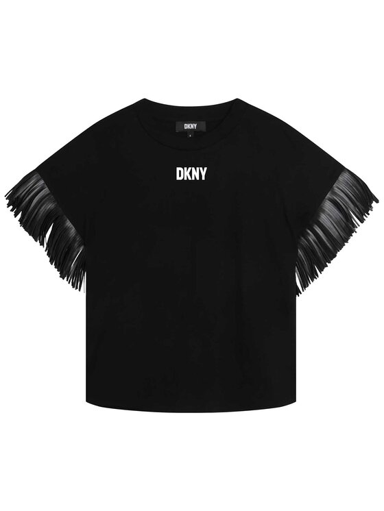DKNY Majica D35S78 D Črna Regular Fit