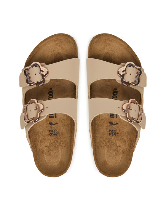 Birkenstock Birkenstock Klapki Arizona Flower Buckle Kids 1030419 S Beżowy