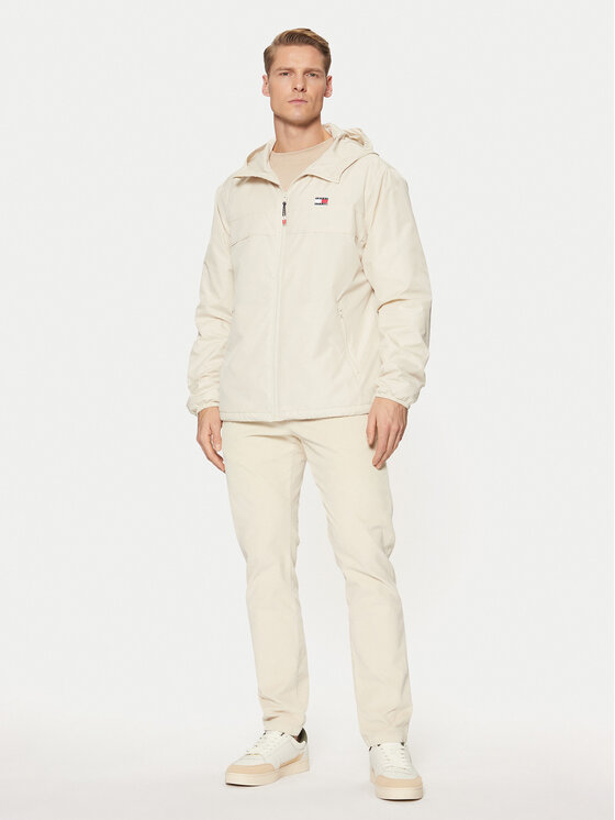 Tommy Jeans Tommy Jeans Jakna protiv vjetra Chicago DM0DM21130 Bež Regular Fit