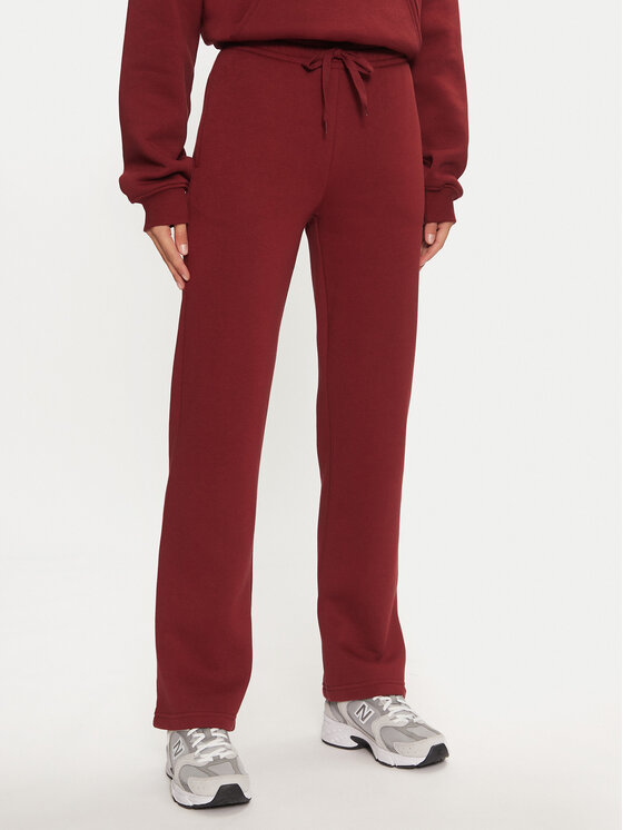 Gina Tricot Gina Tricot Pantaloni trening Basic 21183 Roșu Relaxed Fit