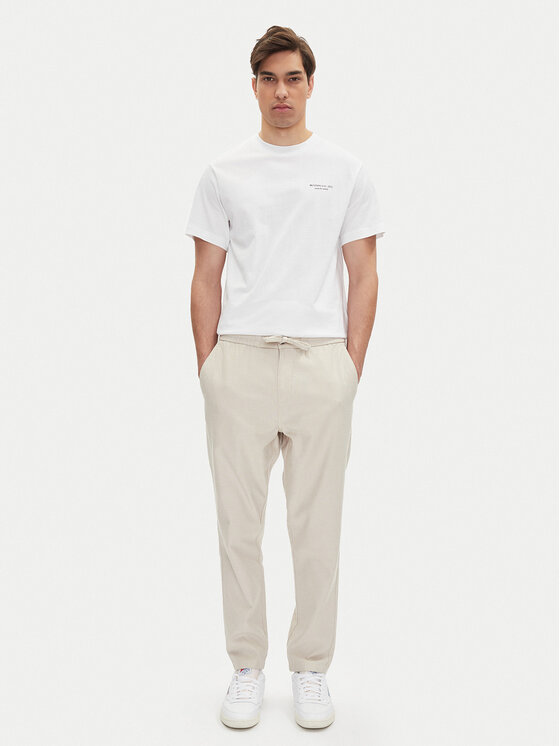 Mustang Mustang T-krekls Akron 1016284 Balts Relaxed Fit