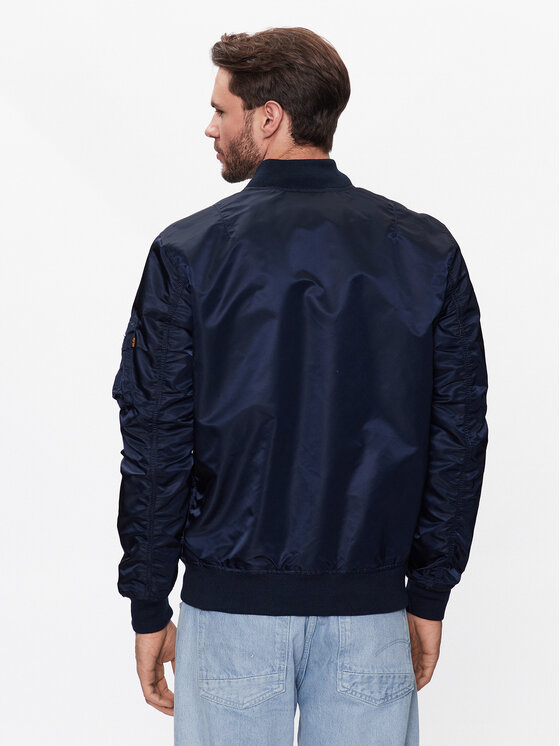 Alpha Industries Alpha Industries Kurtka bomber MA-1 156101 Niebieski Regular Fit