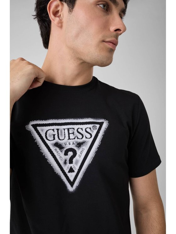 Guess Guess T-Shirt 183983 Czarny Classic Fit