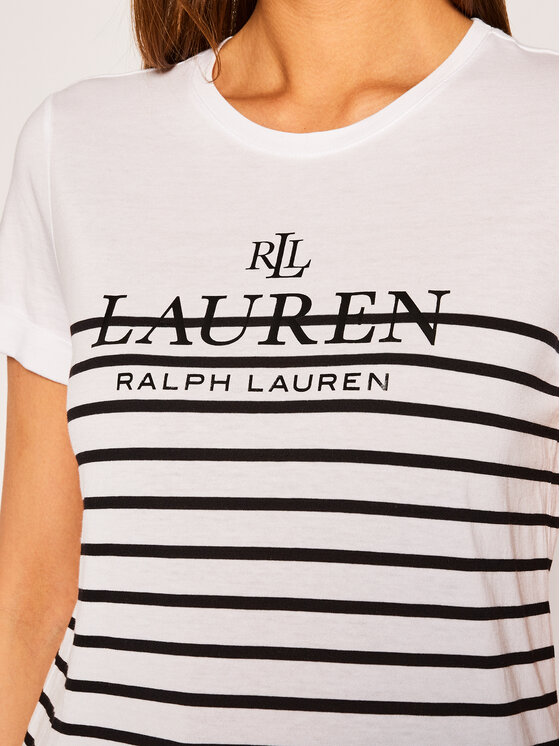 Lauren Ralph Lauren Lauren Ralph Lauren Tricou Sp20 1 200787059 Alb Regular Fit