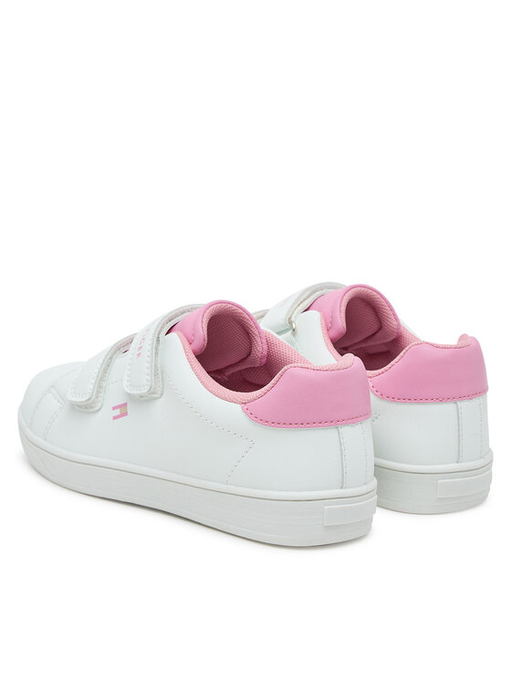 Tommy Hilfiger Tommy Hilfiger Сникърси Low Cut Velcro Sneaker T1A9-33965-1355 S Бял