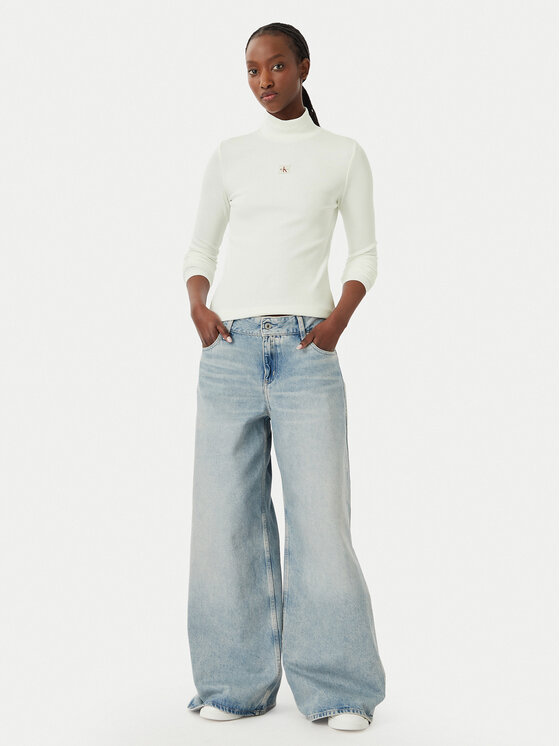Calvin Klein Jeans Calvin Klein Jeans Поло LV047D203G Бял Slim Fit