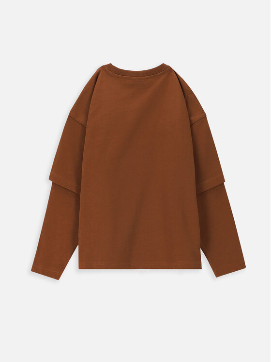 Coccodrillo Coccodrillo Bluza ZC3143102ATK Rjava Regular Fit