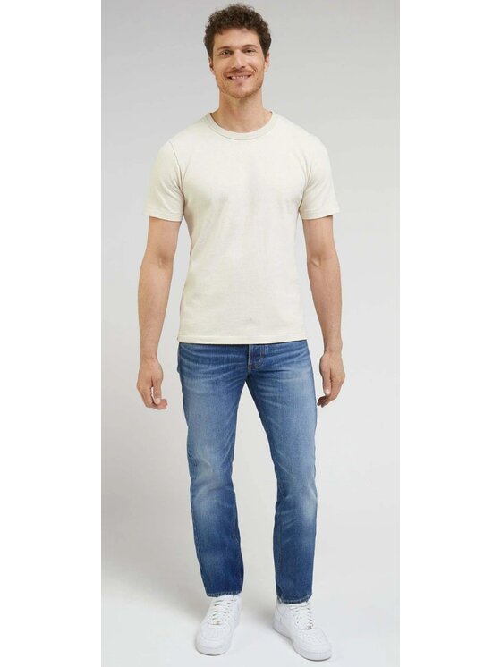 Lee Lee T-Shirt 101 Core Tee Biały Regular Fit