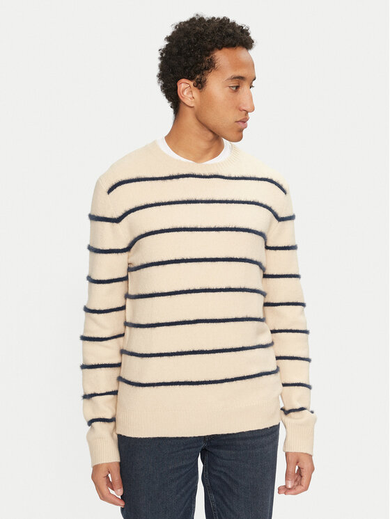 Brave Soul Brave Soul Megztinis MK-248OSLO Smėlio Regular Fit