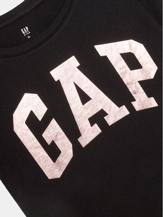 Gap Gap Marškinėliai 460525-00 Juoda Regular Fit