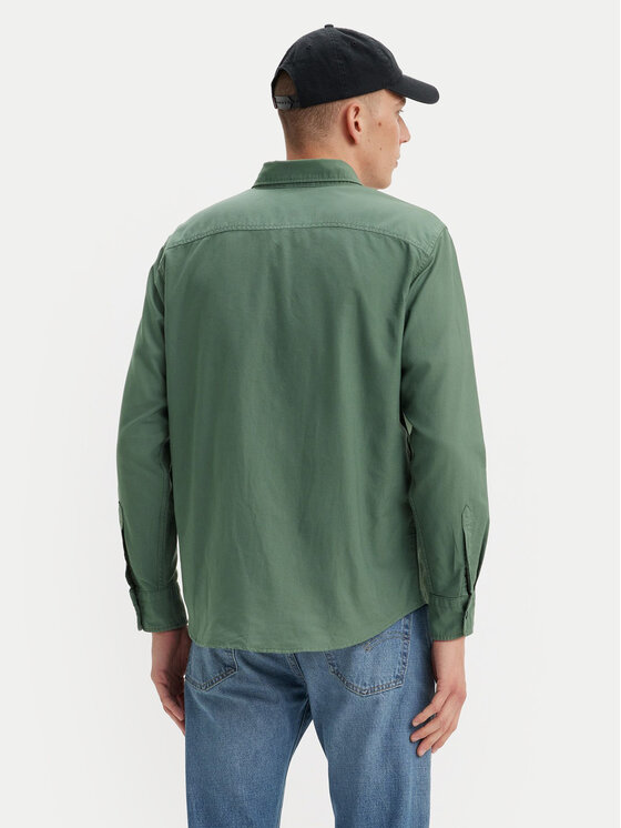 Levi's® Levi's® Cămașă Authentic A7210-0002 Verde Relaxed Fit