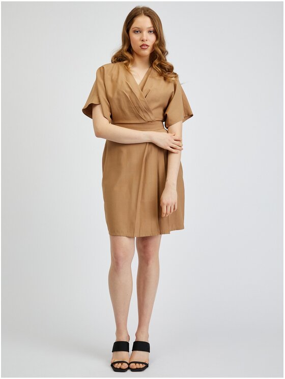 Orsay Orsay Sukienka 410250080000__42 Brązowy Regular Fit