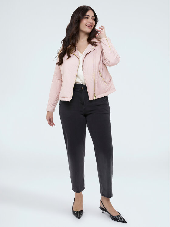 Fiorella Rubino Fiorella Rubino Kurtka puchowa F039T001470N006 Różowy A-Line Fit
