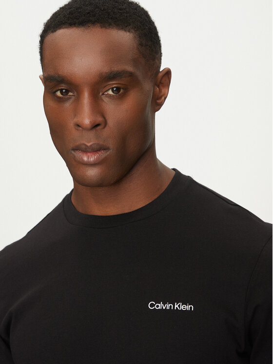 Calvin Klein Calvin Klein T-shirt Linear Box Logo K10K114152 Nero Regular Fit