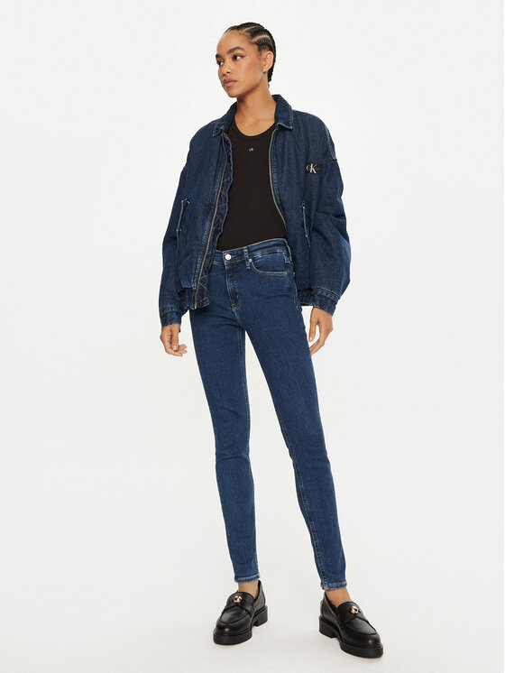 Calvin Klein Jeans Calvin Klein Jeans Jeansy J20J224020 Tmavomodrá Skinny Fit