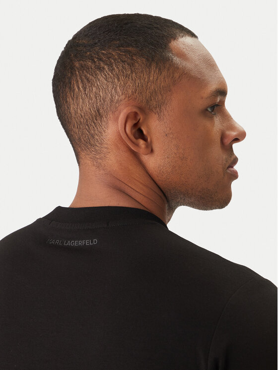 KARL LAGERFELD KARL LAGERFELD Тишърт 755049 562235 Черен Regular Fit