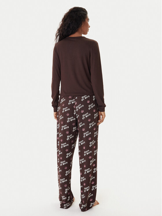Juicy Couture Juicy Couture Pidžaama JCLPJ225502 Pruun Regular Fit