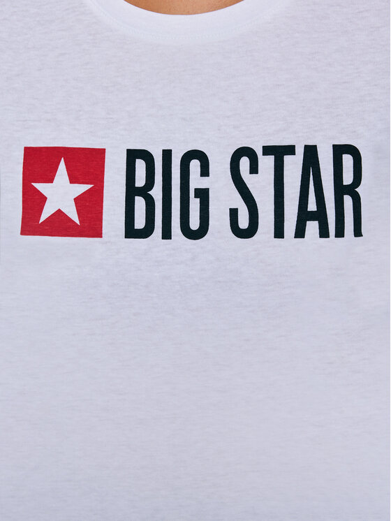 BIG STAR BIG STAR T-Shirt RISMA Biały Basic Fit