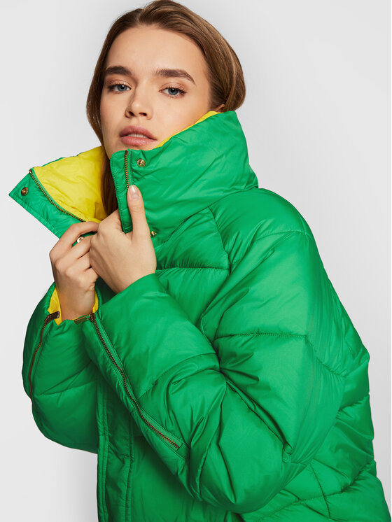 PINKO PINKO Ziemas jaka Brunella 1G17Z3 A082 Zaļš Relaxed Fit