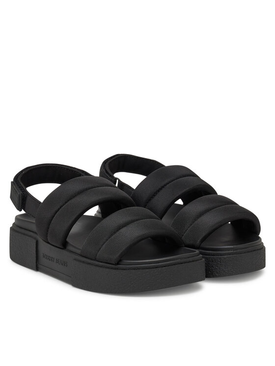 Tommy Jeans Tommy Jeans Basutės Tjw Flatform Sandal EN0EN02802 Juoda