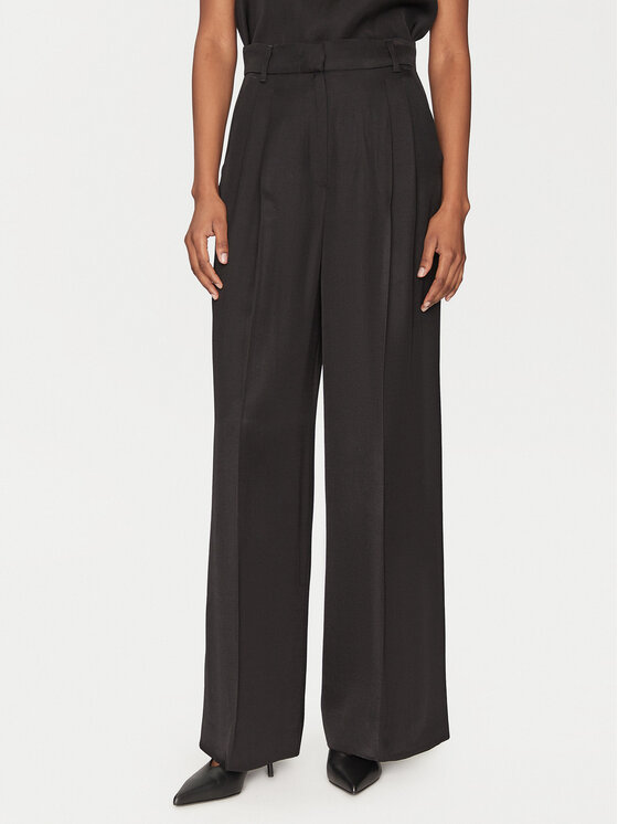 Marella Marella Pantaloni palazzo Pianosa 2515131041 Negru Wide Leg
