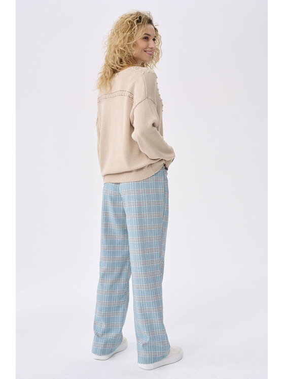 blue shadow blue shadow Spodnie damskie Alaska BS Błękitny Standard Fit