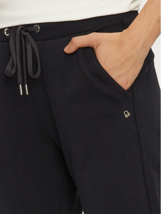 United Colors Of Benetton United Colors Of Benetton Donji dio trenerke 3J68DF010 Crna Regular Fit