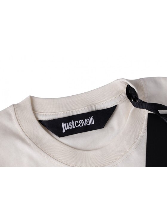 Just Cavalli Just Cavalli Tričko 78PM601 CJ500 Béžová Regular Fit