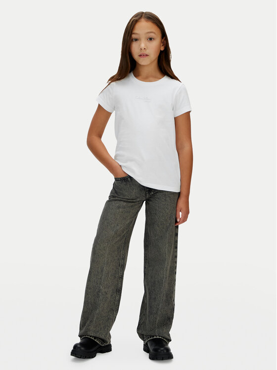 Calvin Klein Jeans Calvin Klein Jeans T-Shirt Signature IG0IG03061 Λευκό Regular Fit