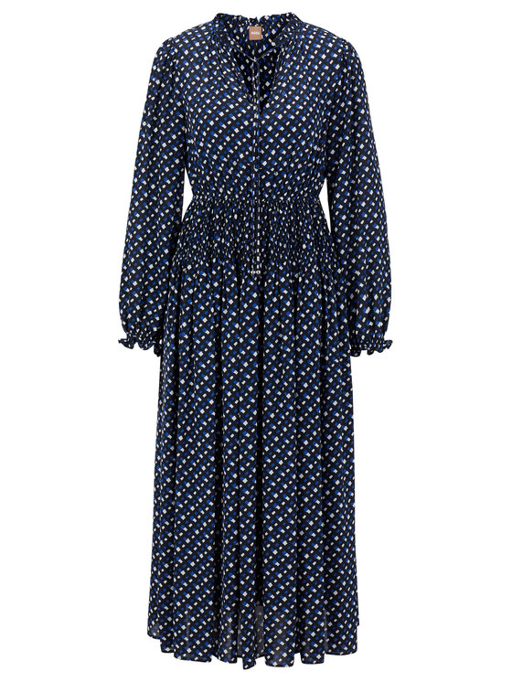 BOSS Boss Kleid für den Alltag Dasota1 50489738 Dunkelblau Relaxed Fit
