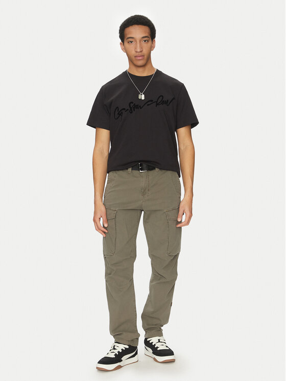 G-Star Raw G-Star Raw Tricou Floock G-Script D25148-C784 Negru Regular Fit