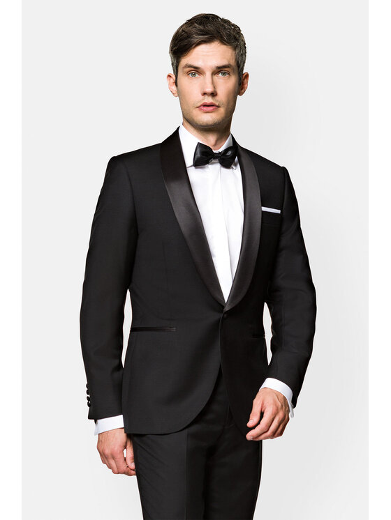 Lancerto Lancerto Szalik GA073122000018 Czarny Regular Fit