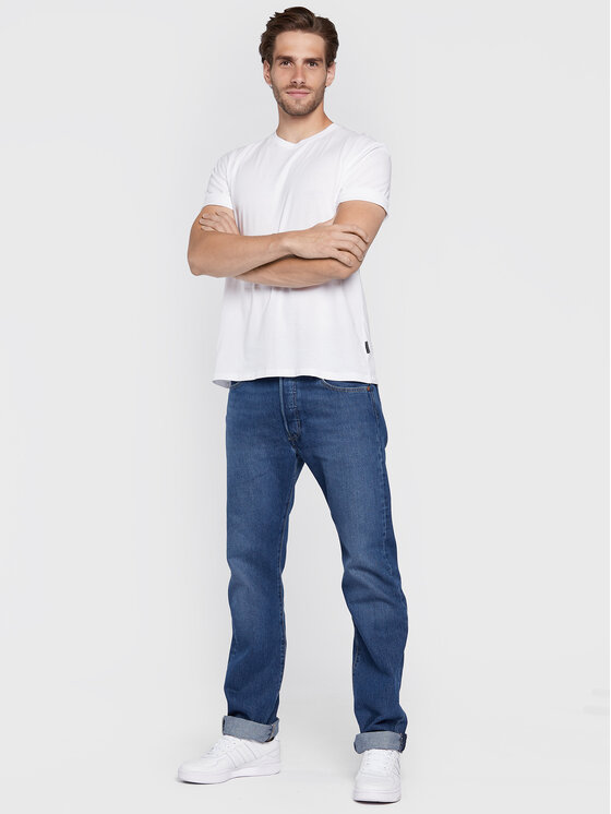 Sisley Sisley T-shirt 3I1XS101J Bijela Regular Fit