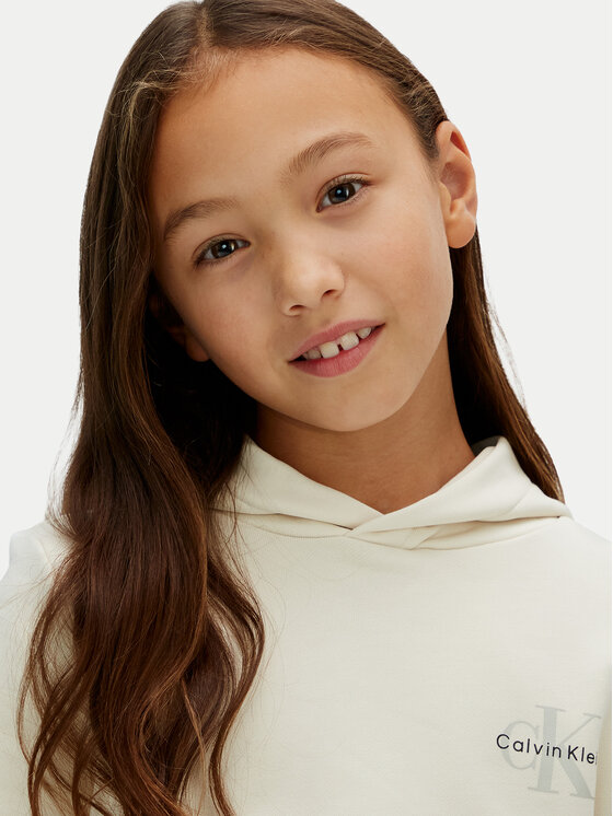 Calvin Klein Jeans Calvin Klein Jeans Sweatshirt Small Monogram IU0IU00712 Beige Regular Fit