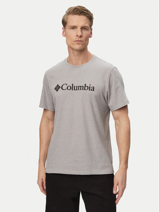 Columbia Tricou Basic Logo™ 2155001 Gri deschis Regular Fit