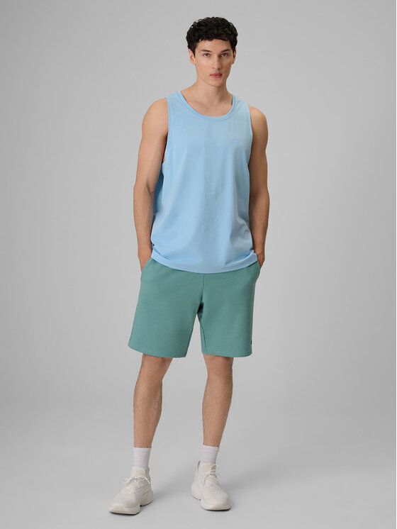 4F 4F Tank top BASIC 5 Niebieski jasny Regular Fit